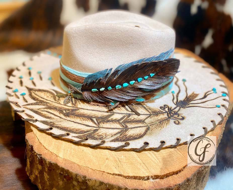 AZULA SONATA FEATHER FEDORA - CountryFide Custom Accessories and Outdoors