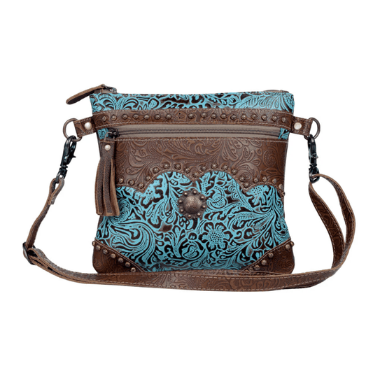 Azure Aesthetic Leather Bag - CountryFide Custom Accessories and Outdoors