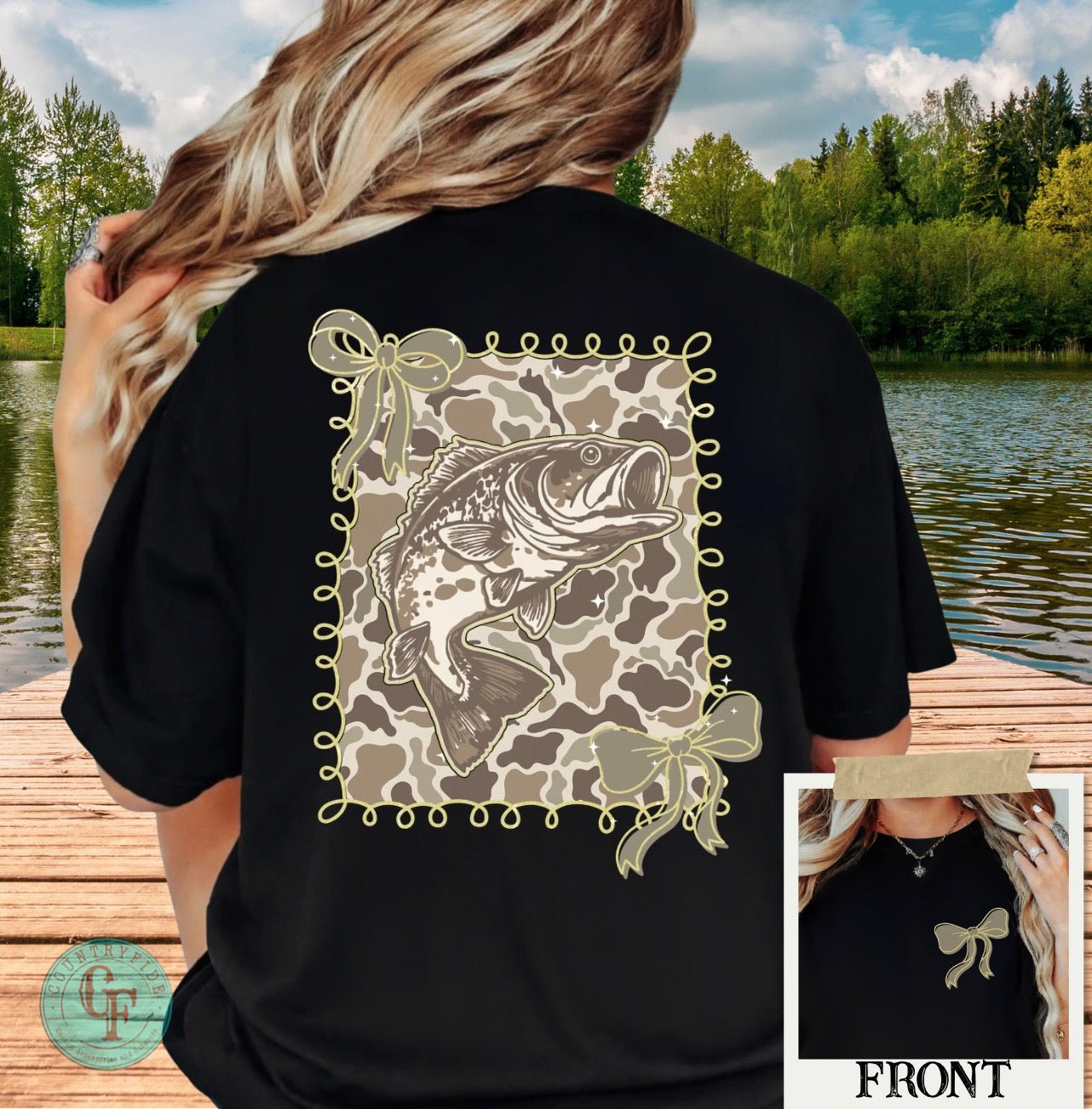 BASS DUCK CAMO TEE - CountryFide Custom Accessories and Outdoors