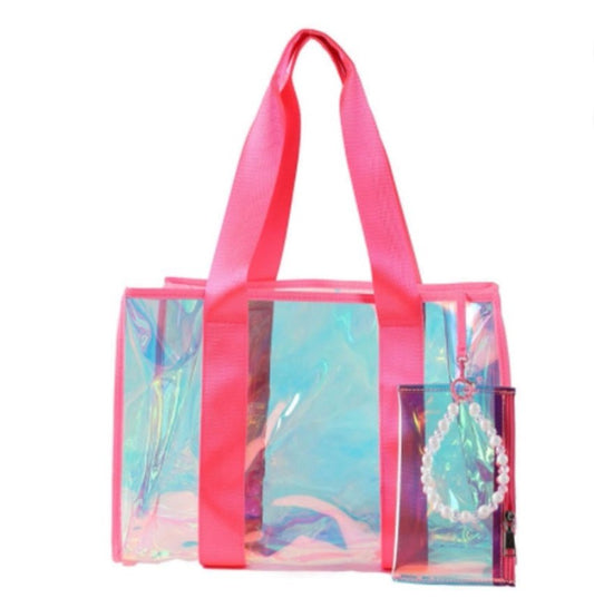 Beach Tote - Iridescent Beach Bag with Phone Pouch - CountryFide Custom Accessories and Outdoors