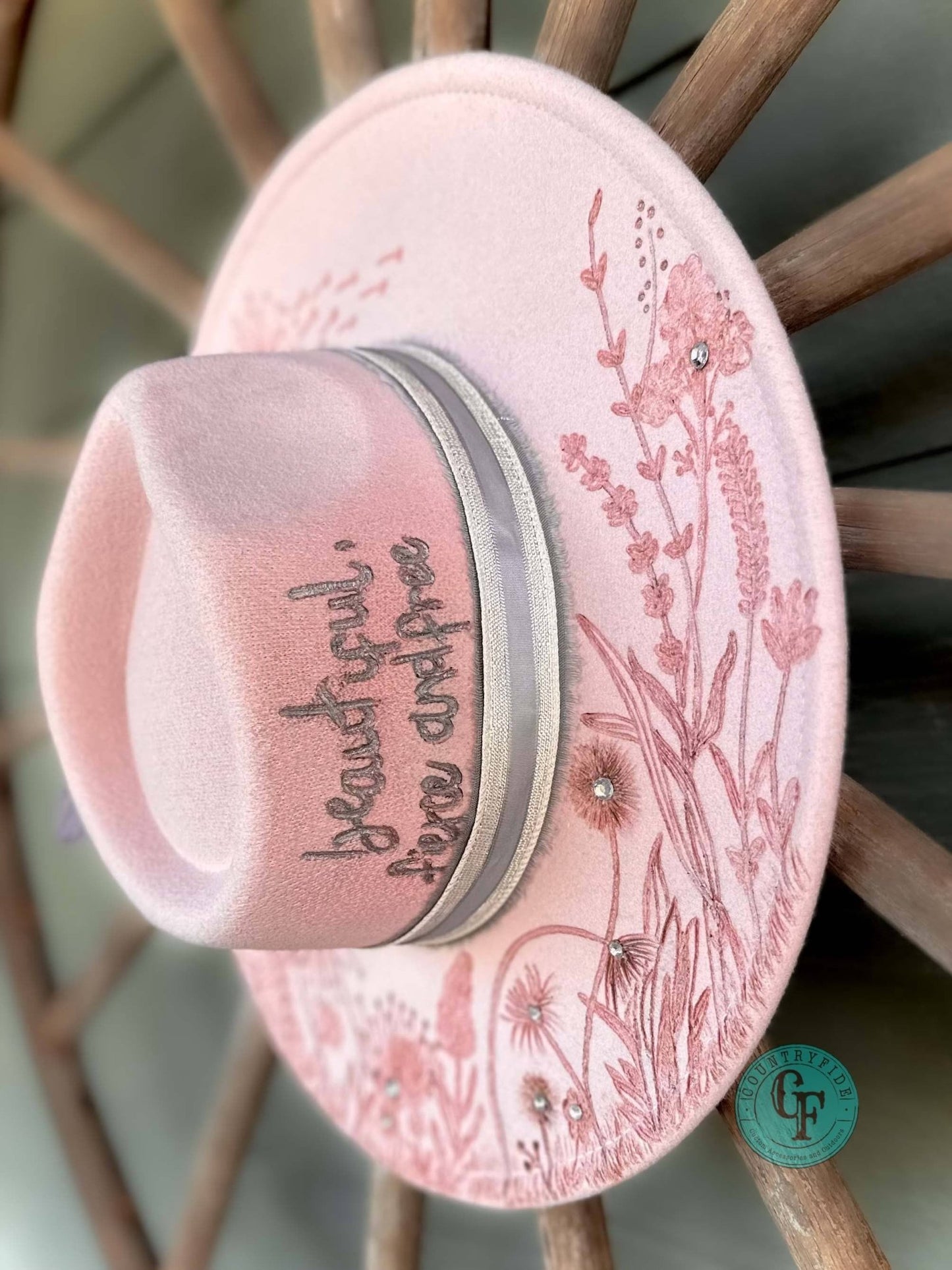 BEAUTIFUL, FIERCE AND FREE FEDORA - CountryFide Custom Accessories and Outdoors