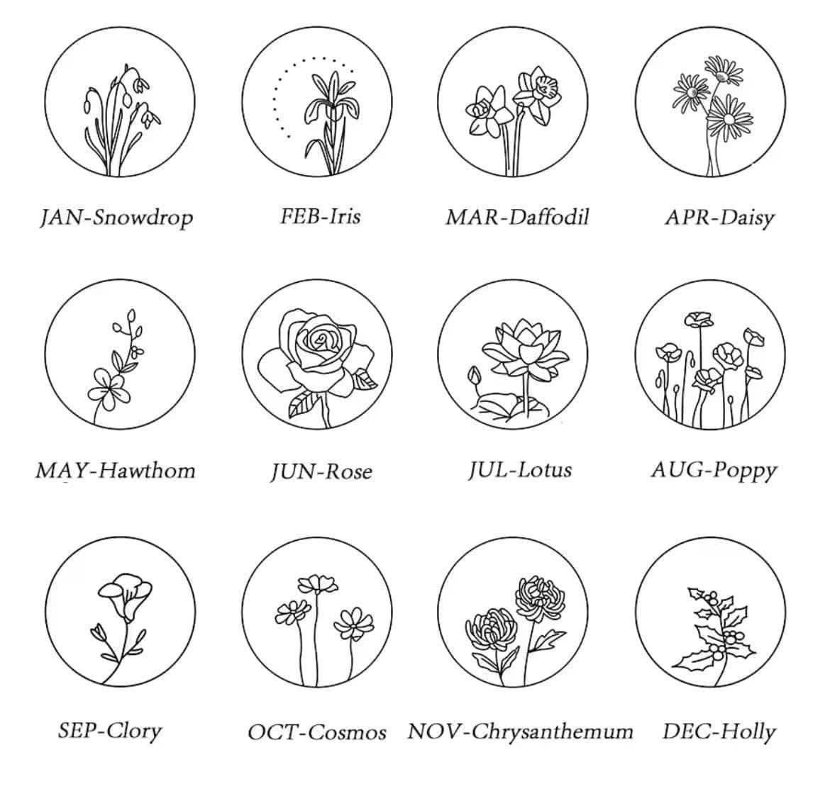 BIRTH MONTH FLOWER NECKLACES - CountryFide Custom Accessories and Outdoors