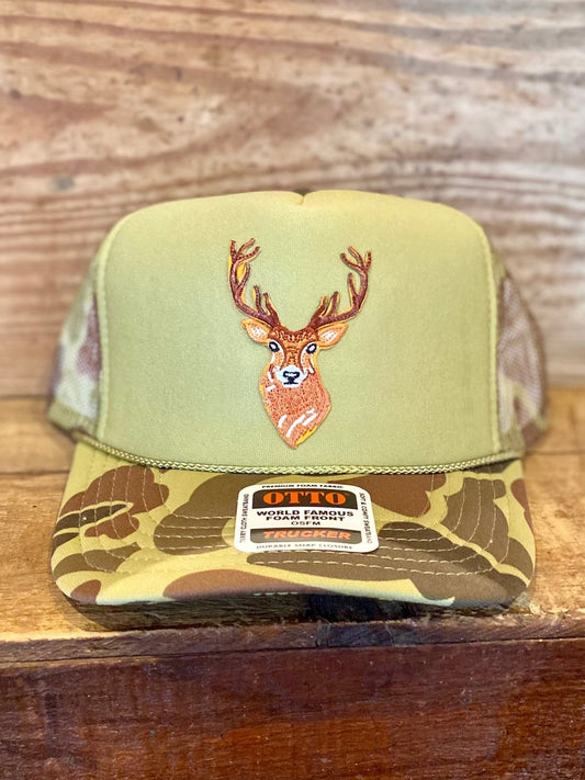 CAMO DEER PATCH CAP - CountryFide Custom Accessories and Outdoors