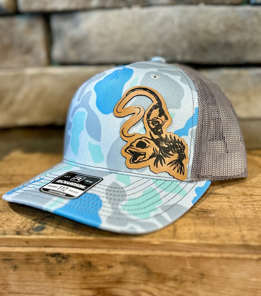 CAMO FISHING SKELETON CAP - CountryFide Custom Accessories and Outdoors