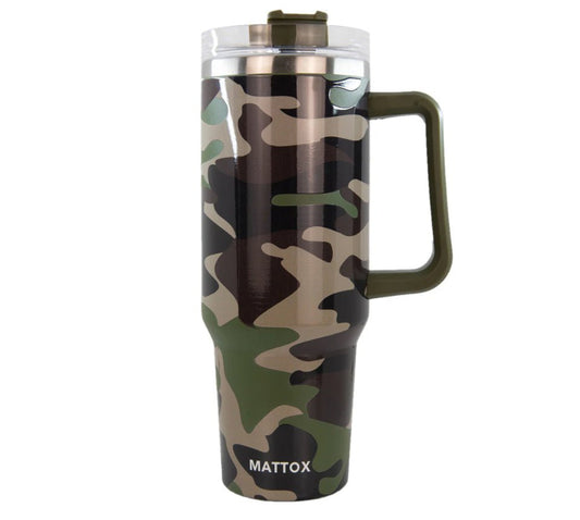 CAMO PRINT TUMBLER CUP WITH HANDLE - CountryFide Custom Accessories and Outdoors