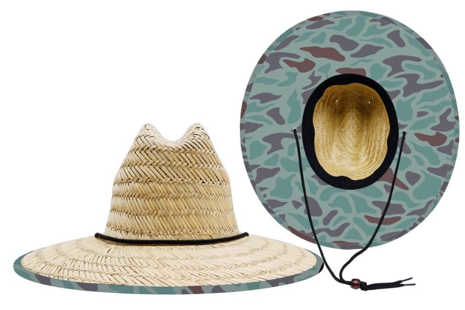 CAMO STRAW LIFEGUARD HAT - CountryFide Custom Accessories and Outdoors