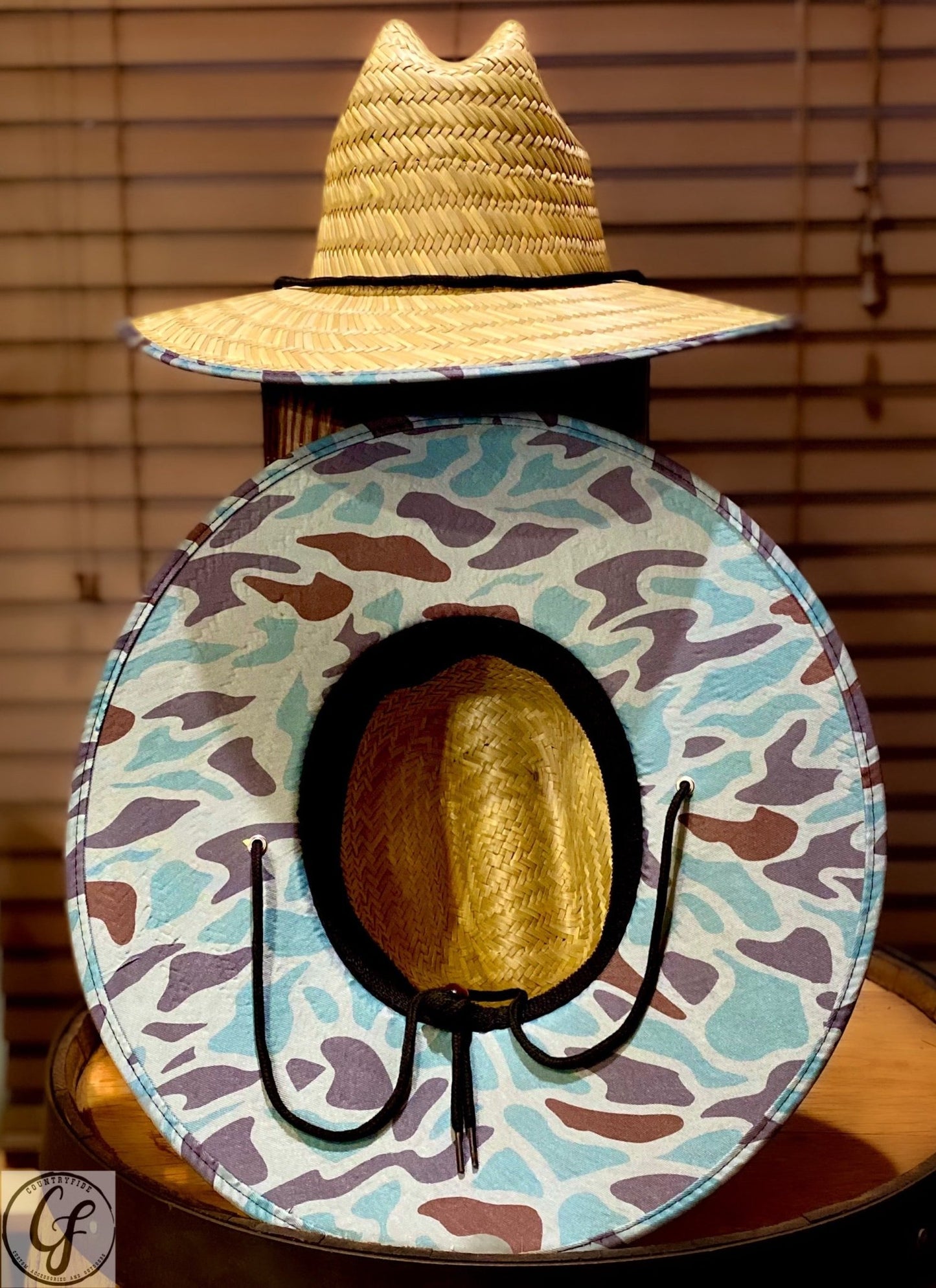 CAMO STRAW LIFEGUARD HAT - CountryFide Custom Accessories and Outdoors