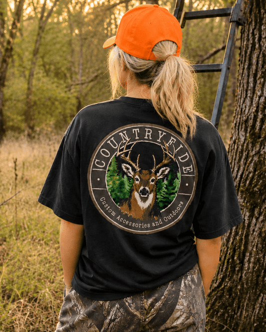 CF BUCK HUNTING COMFORT COLORS POCKET TEE - CountryFide Custom Accessories and Outdoors