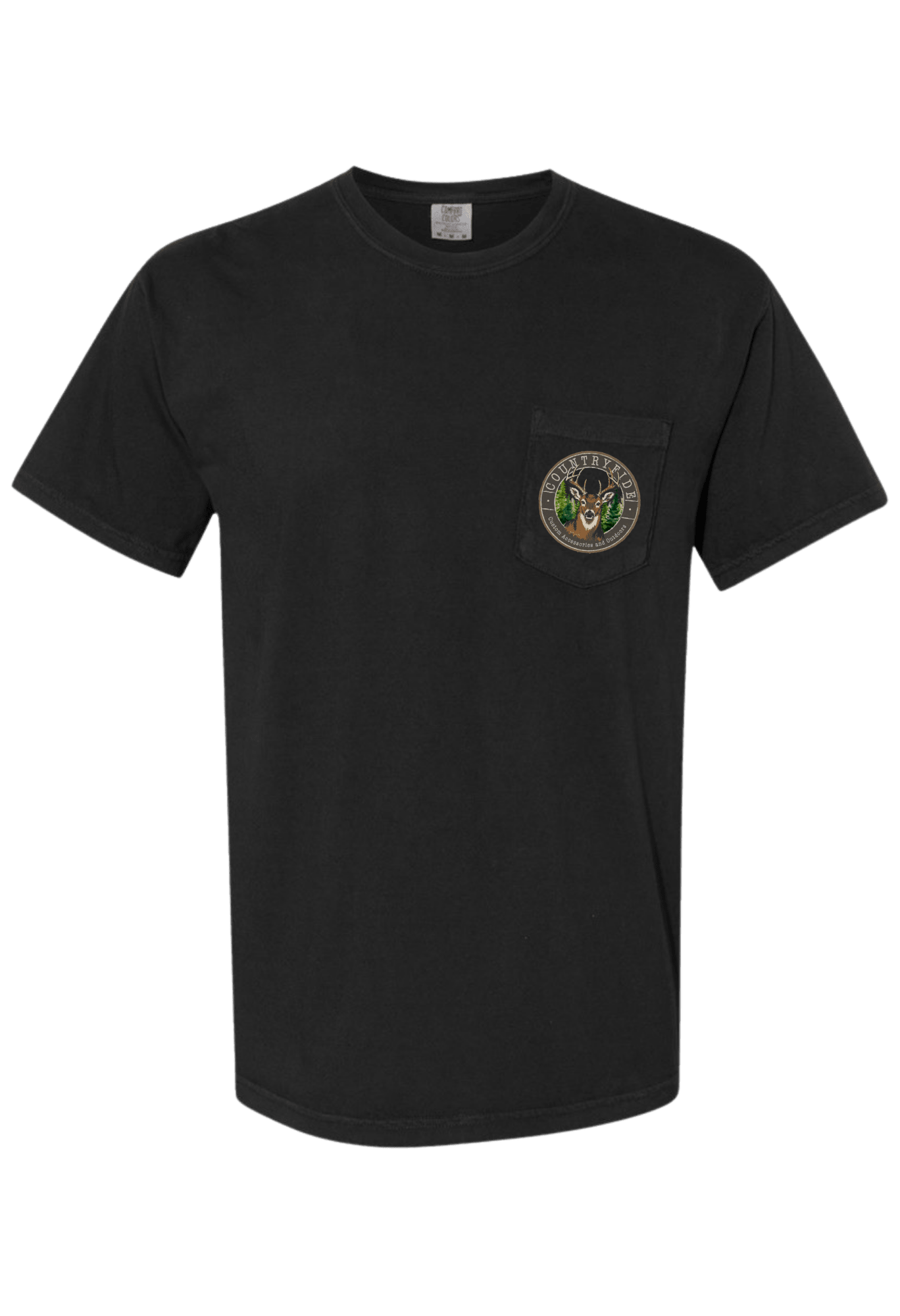CF BUCK HUNTING COMFORT COLORS POCKET TEE - CountryFide Custom Accessories and Outdoors