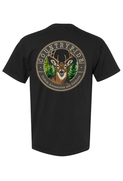 CF BUCK HUNTING COMFORT COLORS POCKET TEE - CountryFide Custom Accessories and Outdoors