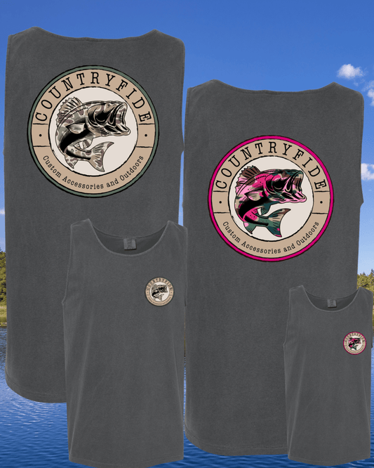 CF CAMO BASS LOGO TANK - CountryFide Custom Accessories and Outdoors