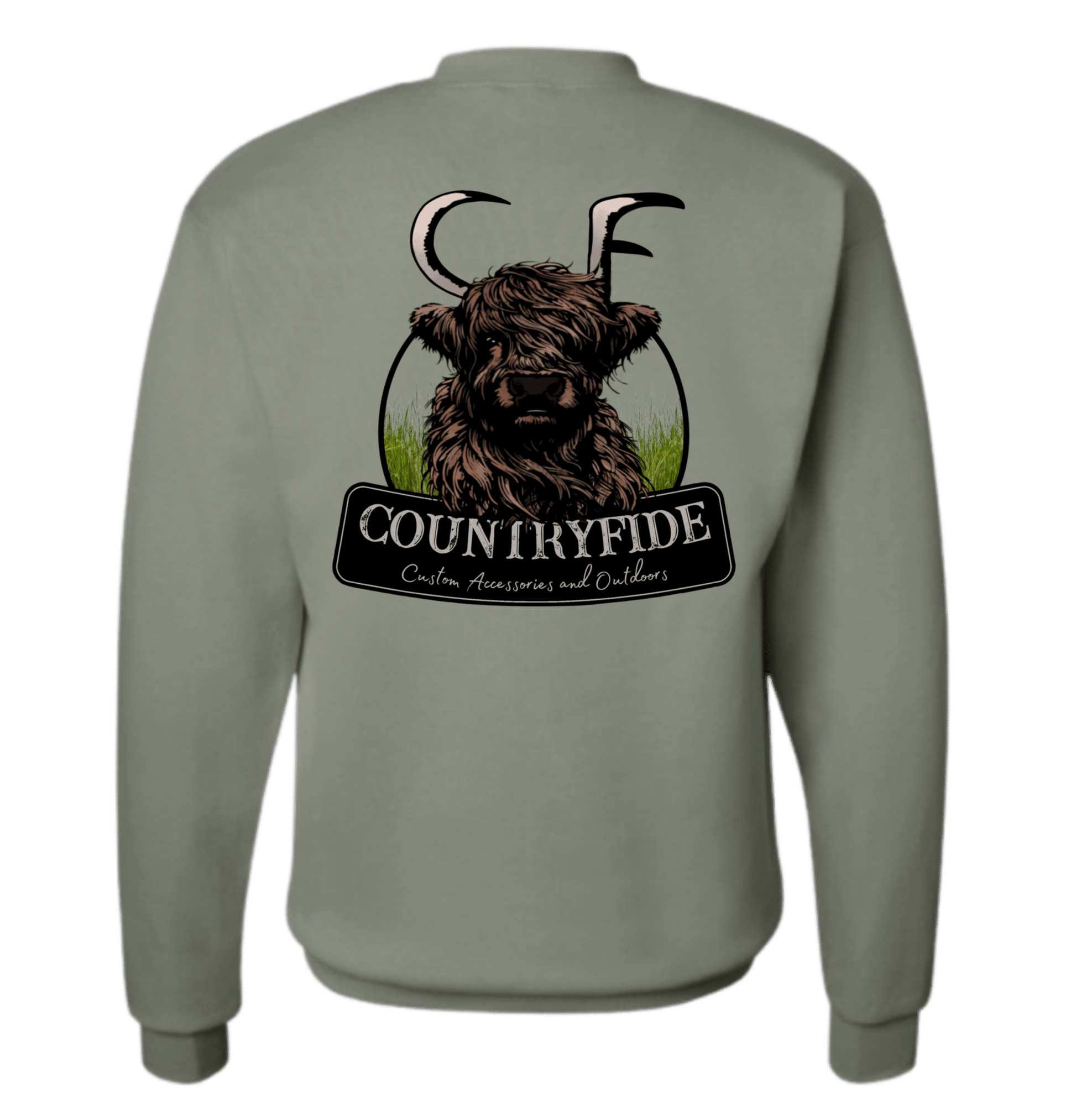 CF HIGHLAND HORNED - Tee/Crew Exclusive - CountryFide Custom Accessories and Outdoors