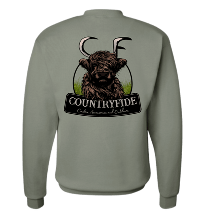 CF HIGHLAND HORNED - Tee/Crew Exclusive - CountryFide Custom Accessories and Outdoors
