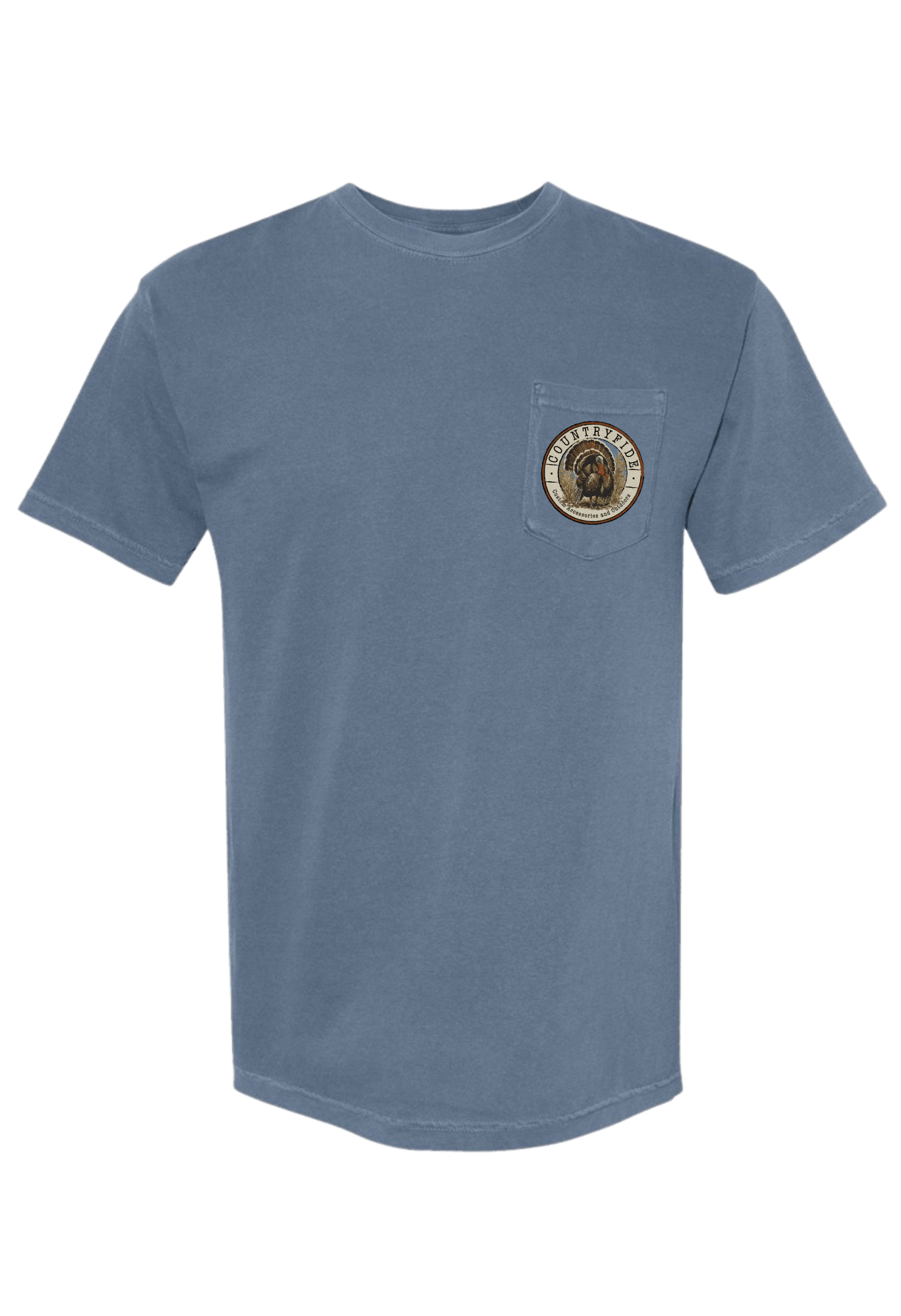 CF TURKEY HUNTING COMFORT COLORS POCKET TEE (Copy) - CountryFide Custom Accessories and Outdoors