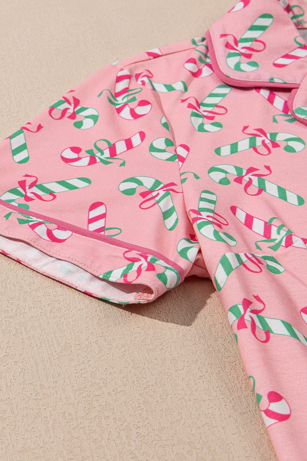 Christmas Candy Cane Pocketed Knotted Pajama Set - CountryFide Custom Accessories and Outdoors