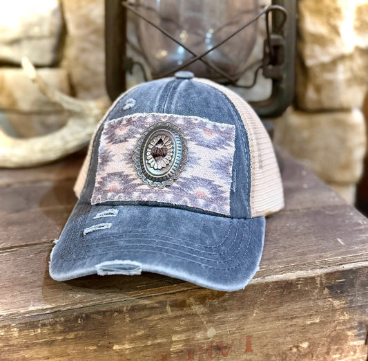 CONCHO PATCH C.C. PONYTAIL CAP - CountryFide Custom Accessories and Outdoors