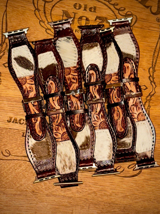 COWHIDE AND LEATHER WATCH BANDS - CountryFide Custom Accessories and Outdoors