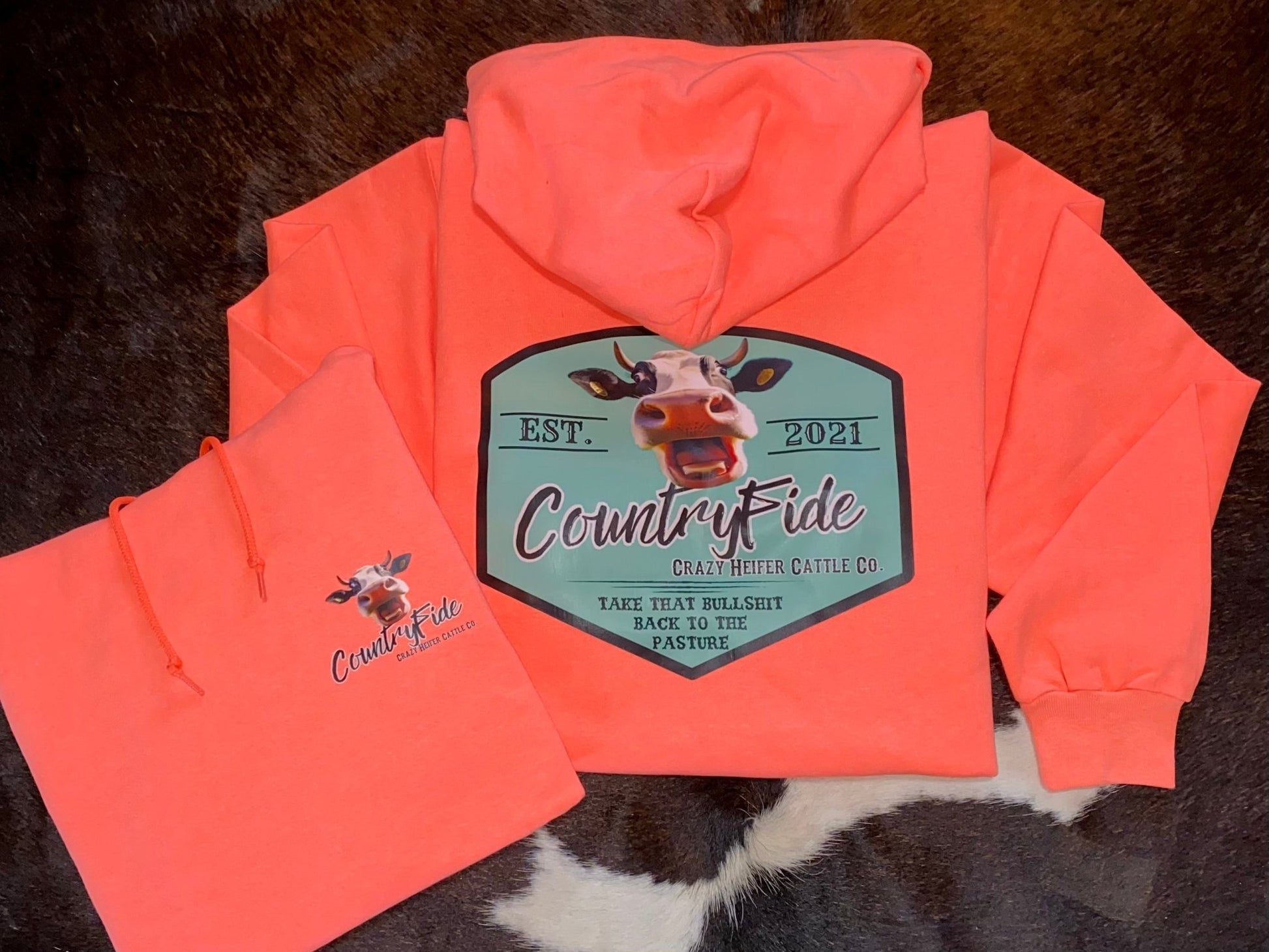 CRAZY HEIFER HOODIE - CountryFide Custom Accessories and Outdoors