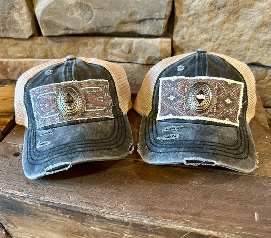 CUSTOM CONCHO PATCH C.C. PONYTAIL CAP - CountryFide Custom Accessories and Outdoors