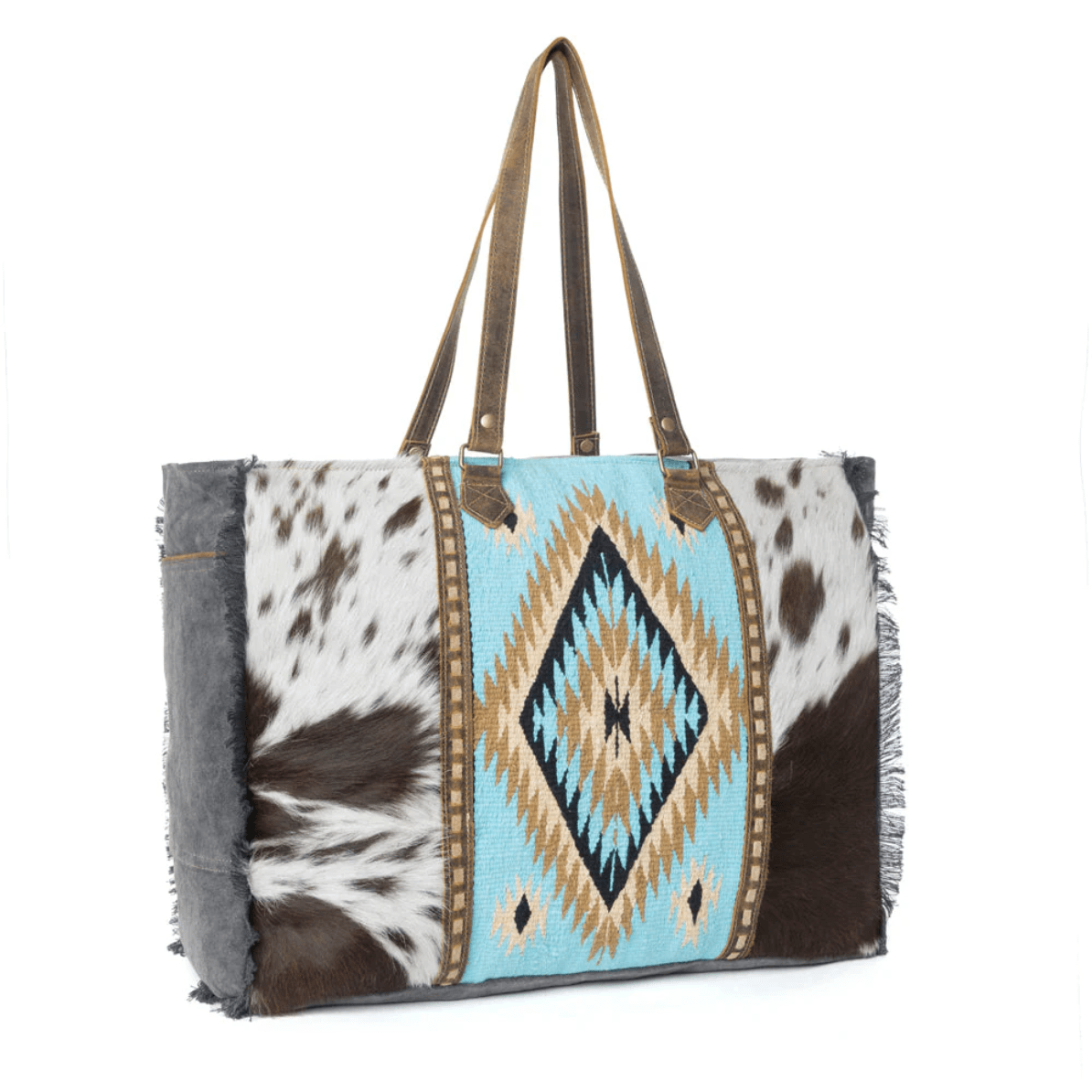 Desert Diamond Weekender Bag In Prairie Turquoise by Myra - CountryFide Custom Accessories and Outdoors