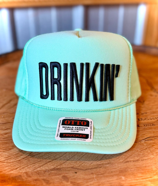 DRINKIN' TRUCKER HAT - CountryFide Custom Accessories and Outdoors