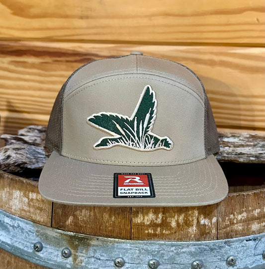 DUCK PATCH TAN WIDE PANEL CAP - CountryFide Custom Accessories and Outdoors