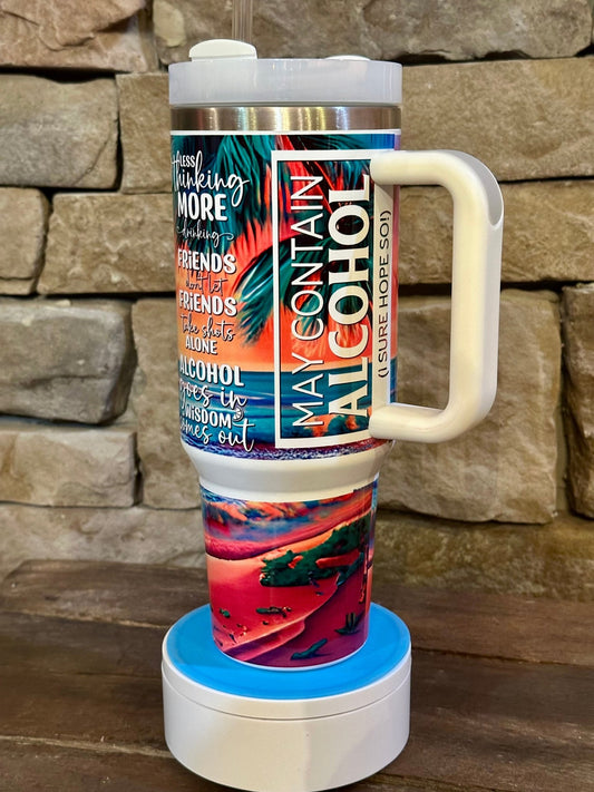 EMOTIONAL SUPPORT BEVERAGE TUMBLER - 40oz - CountryFide Custom Accessories and Outdoors