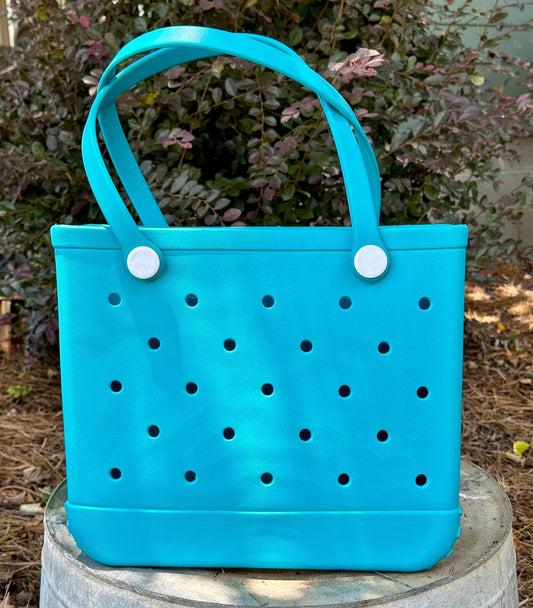 EVA TEAL BEACH BAG MEDIUM - CountryFide Custom Accessories and Outdoors