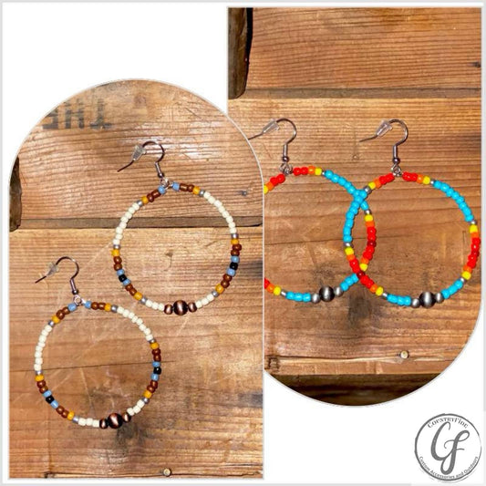 EVERYDAY BEADED HOOPS - CountryFide Custom Accessories and Outdoors