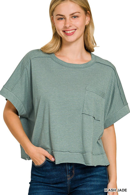 Exposed Seam Oversized Crop Box Tees - CountryFide Custom Accessories and Outdoors