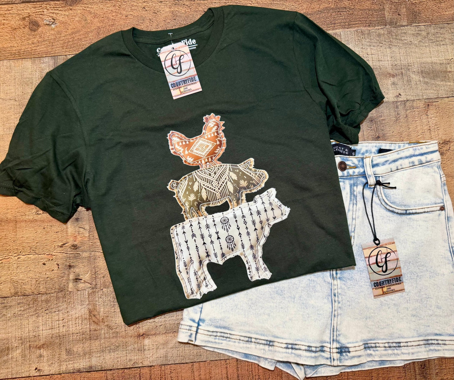 FARM LIFE BOHO TEE - CountryFide Custom Accessories and Outdoors