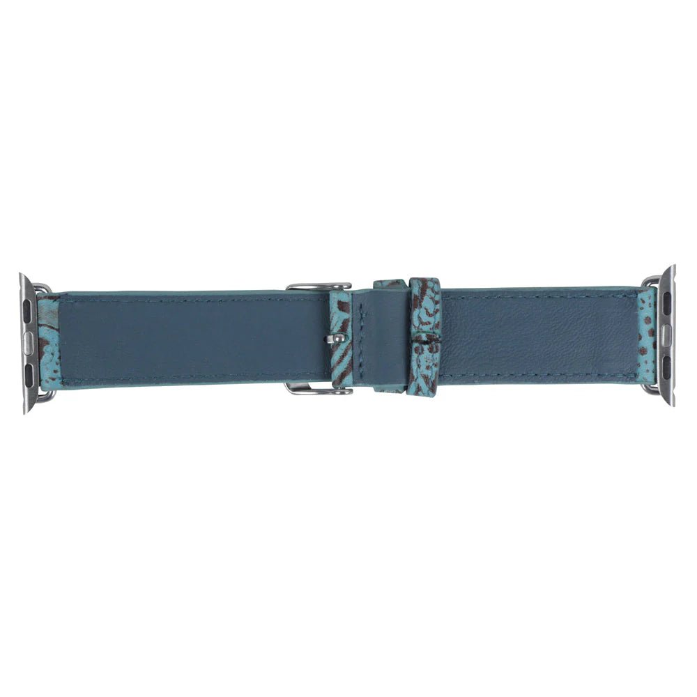 Fister Turquoise Leather Watch Band - CountryFide Custom Accessories and Outdoors