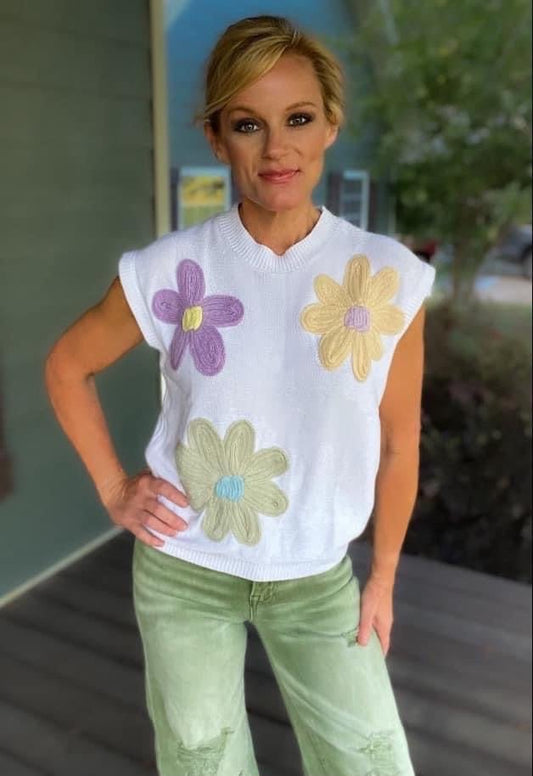 FLORAL KNIT TOP - CountryFide Custom Accessories and Outdoors