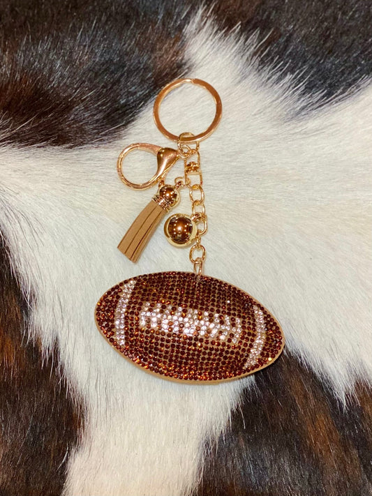 FOOTBALL BLINGN’ KEYCHAINS - CountryFide Custom Accessories and Outdoors