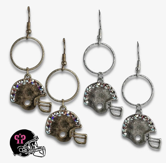 Football Helmet Game Day Earrings - CountryFide Custom Accessories and Outdoors