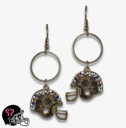 Football Helmet Game Day Earrings - CountryFide Custom Accessories and Outdoors