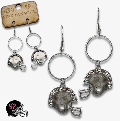 Football Helmet Game Day Earrings - CountryFide Custom Accessories and Outdoors