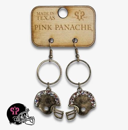 Football Helmet Game Day Earrings - CountryFide Custom Accessories and Outdoors