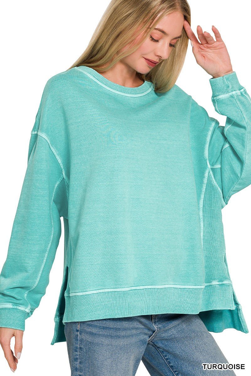 French Terry Pigment Dye & Enzyme Washing Pullover - CountryFide Custom Accessories and Outdoors