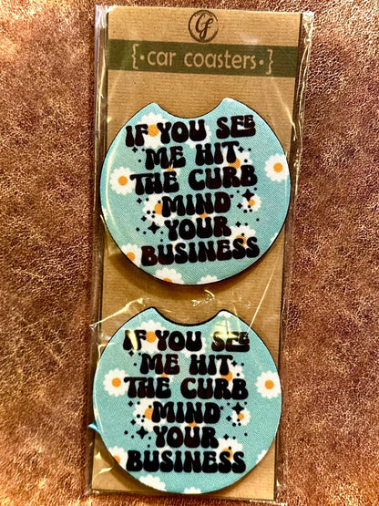 FUNNY SAYINGS CAR COASTERS - CountryFide Custom Accessories and Outdoors