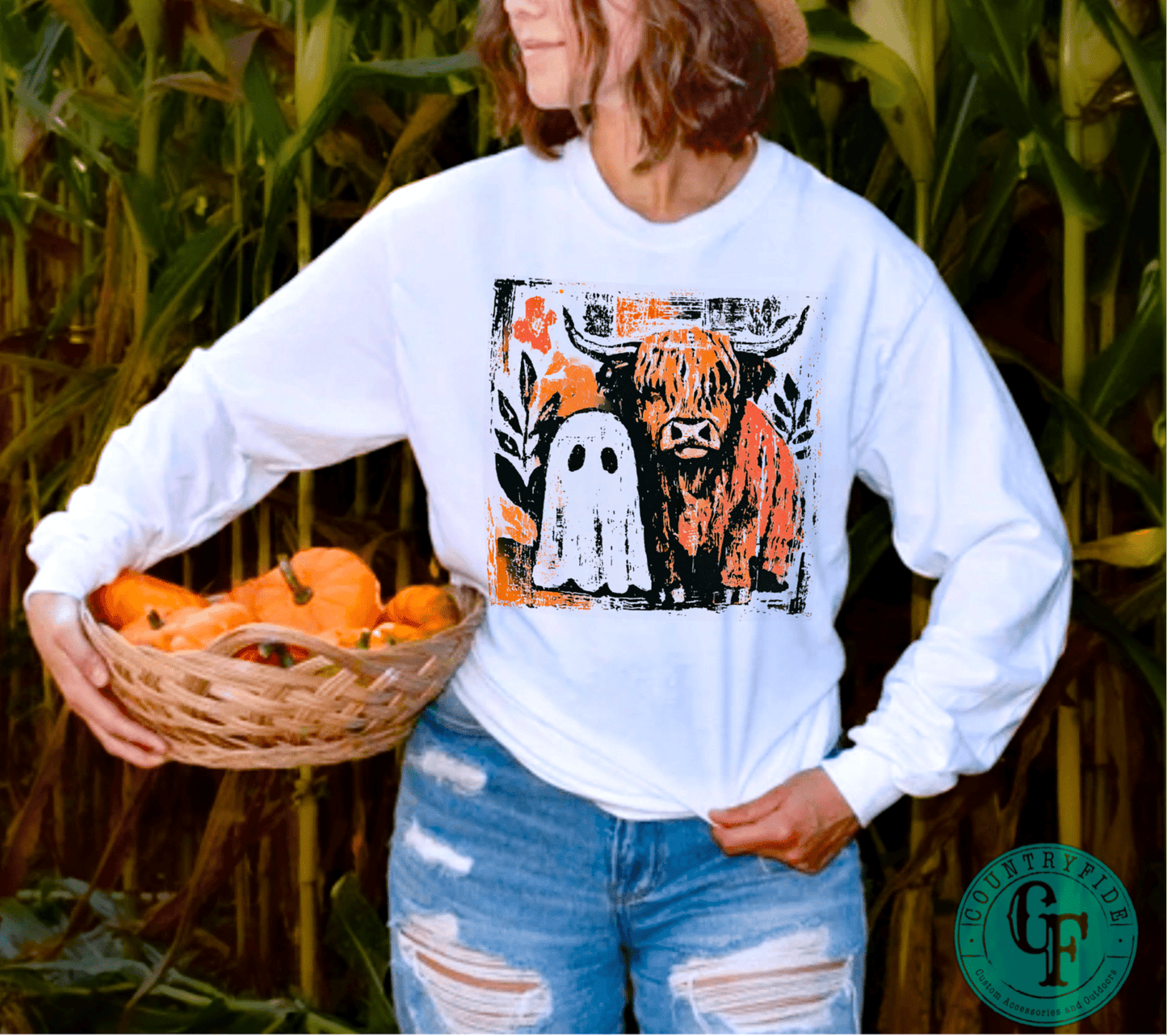 GHOST AND HIGHLAND LONG SLEEVE TEE - CountryFide Custom Accessories and Outdoors