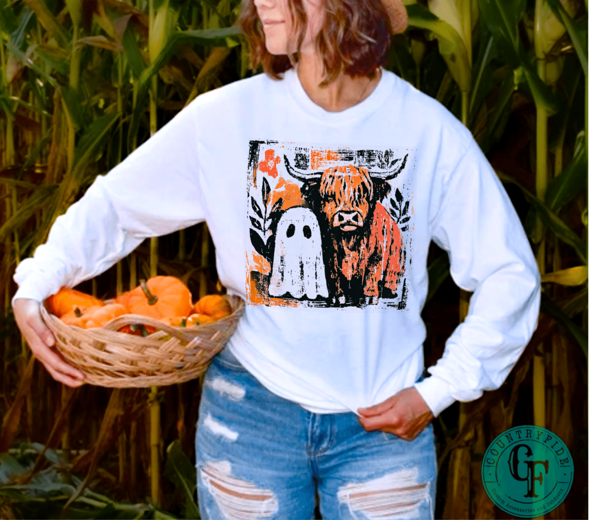 GHOST AND HIGHLAND LONG SLEEVE TEE - CountryFide Custom Accessories and Outdoors