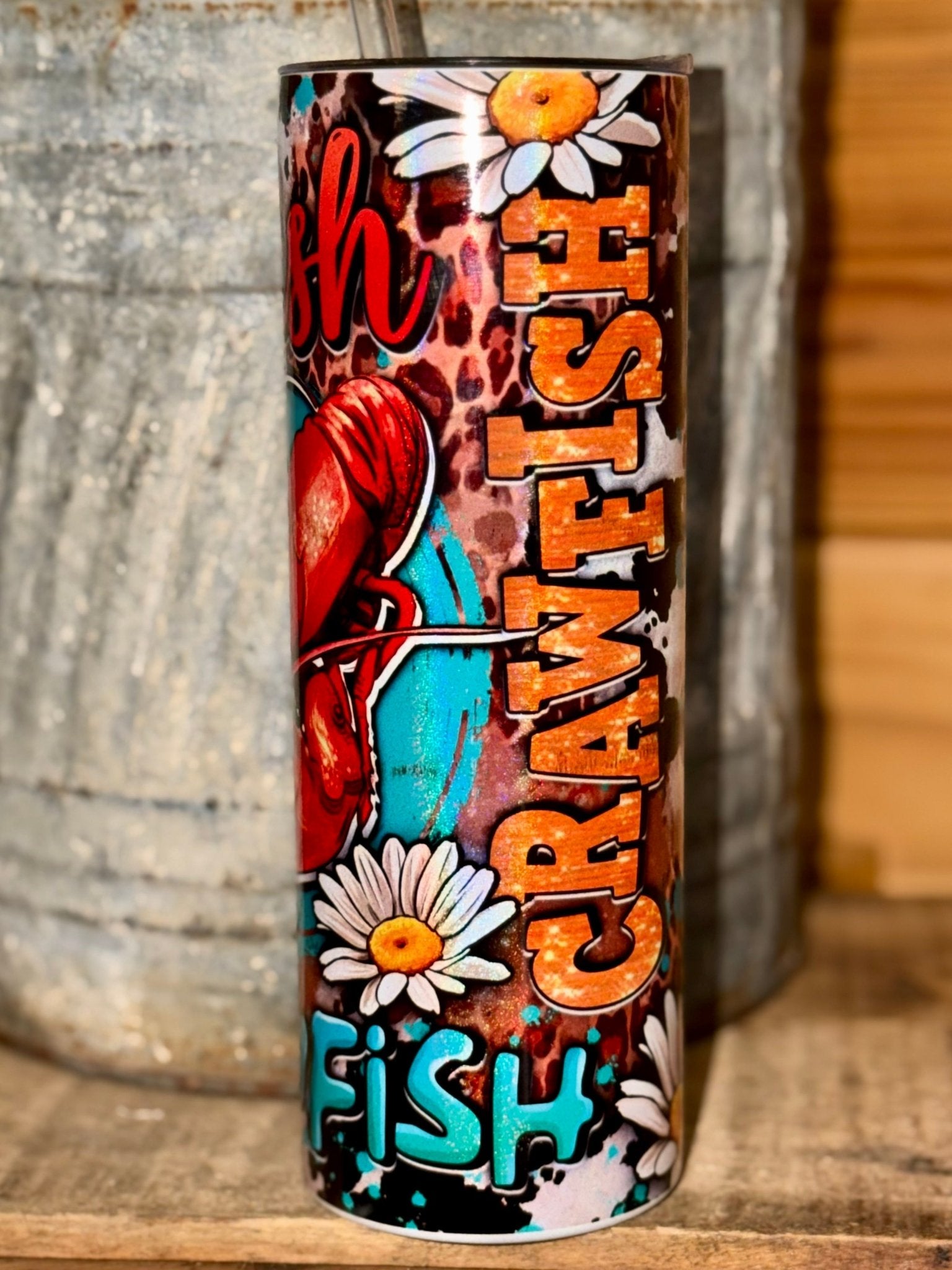 Glitter Crawfish Season 20oz Tumbler - CountryFide Custom Accessories and Outdoors