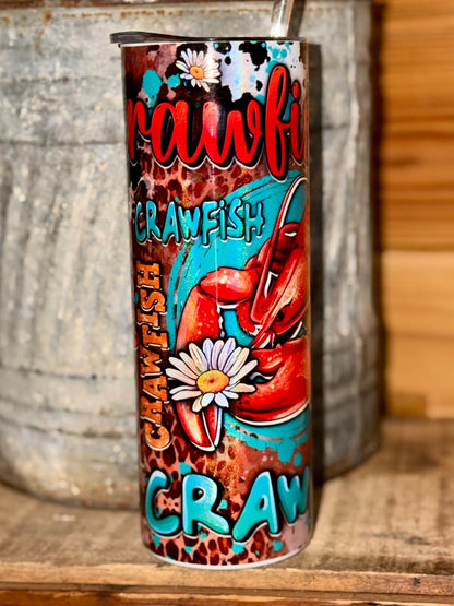 Glitter Crawfish Season 20oz Tumbler - CountryFide Custom Accessories and Outdoors