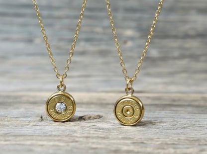 Gold Rush Single Shot Necklace - Gold and Silver - CountryFide Custom Accessories and Outdoors