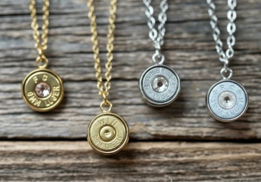 Gold Rush Single Shot Necklace - Gold and Silver - CountryFide Custom Accessories and Outdoors