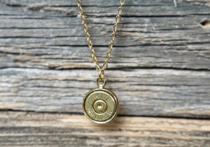 Gold Rush Single Shot Necklace - Gold and Silver - CountryFide Custom Accessories and Outdoors