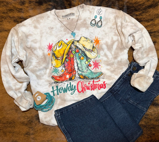 HOWDY CHRISTMAS SWEATSHIRT - CountryFide Custom Accessories and Outdoors