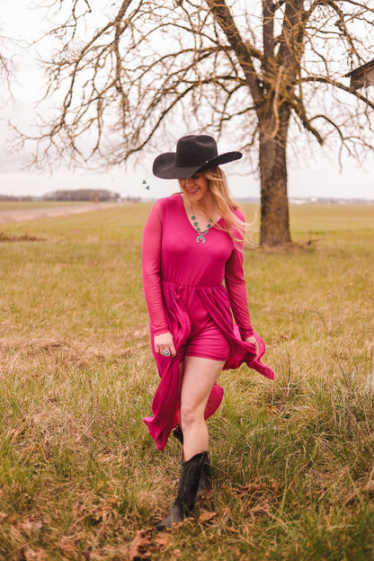 PRETTY IN PINK ROMPER * POP