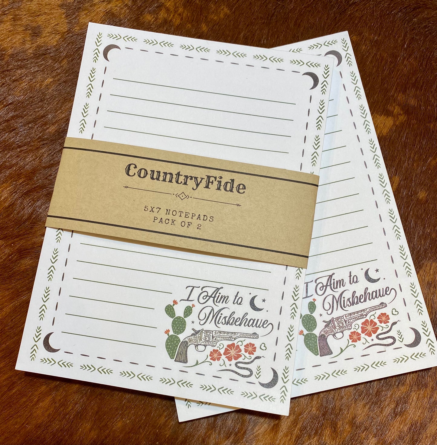 I Aim to Misbehave Note Pad Set of 2 - CountryFide Custom Accessories and Outdoors
